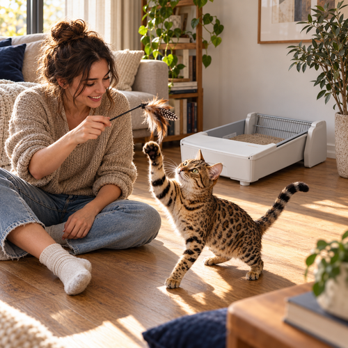 SPACEY Smart Self-Cleaning Litter Box