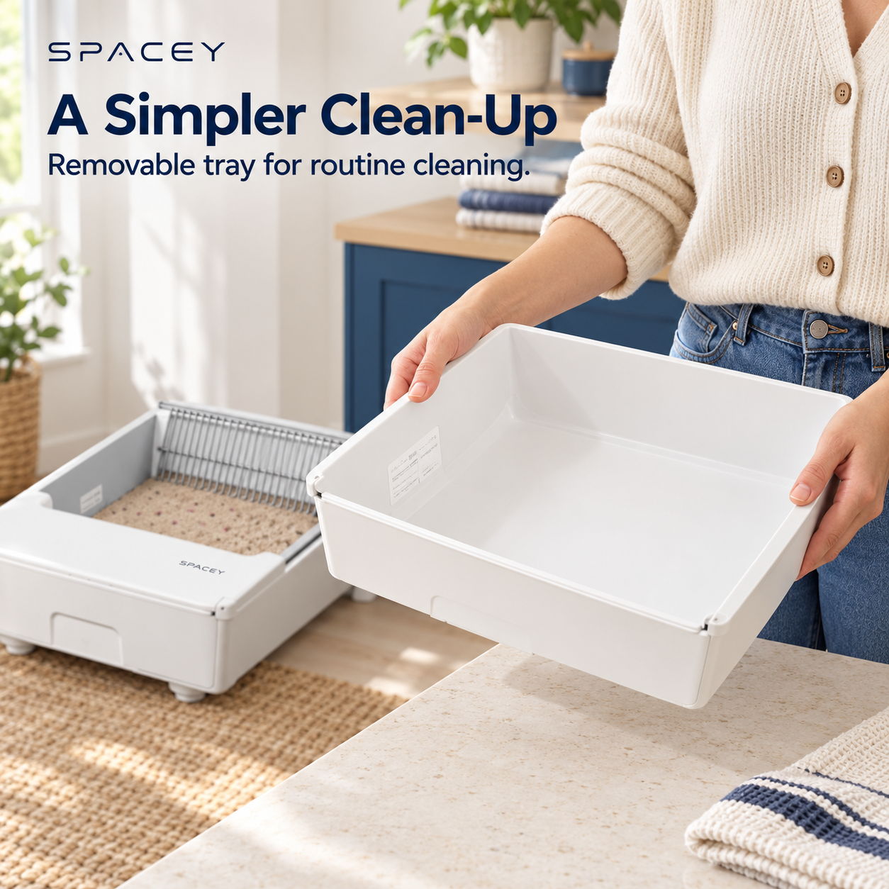 SPACEY Smart Self-Cleaning Litter Box