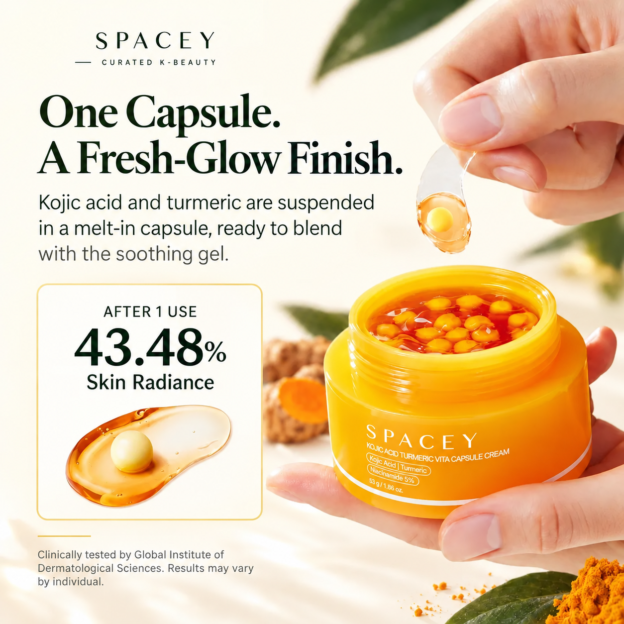 Spacey Kojic Acid + Turmeric Vita Capsule Cream