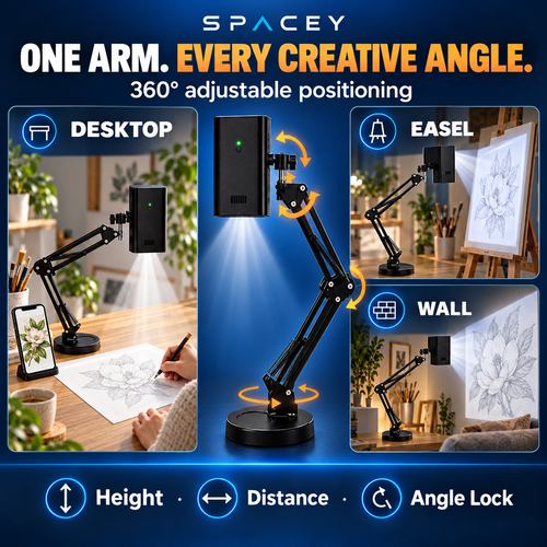 SPACEY TracePro 360° Wireless Art Projector