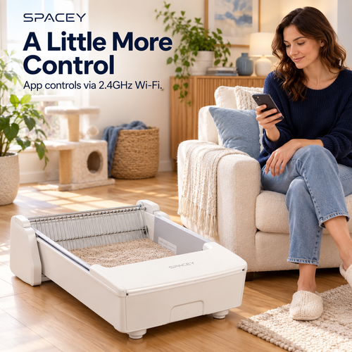 SPACEY Smart Self-Cleaning Litter Box